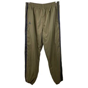 Vintage 90s Adidas Brown Track Pants Lined Baggy Mens XL Windbreaker Joggers